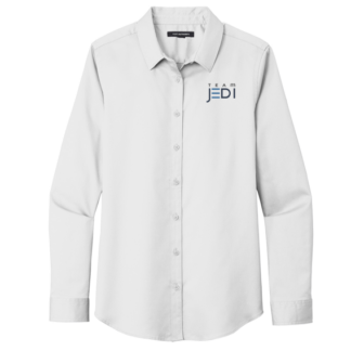 Port Authority superPro React Women's White Long Sleeve Shirt