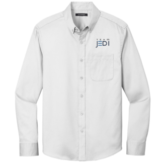 Port Authority superPro React Men's White Long Sleeve Shirt